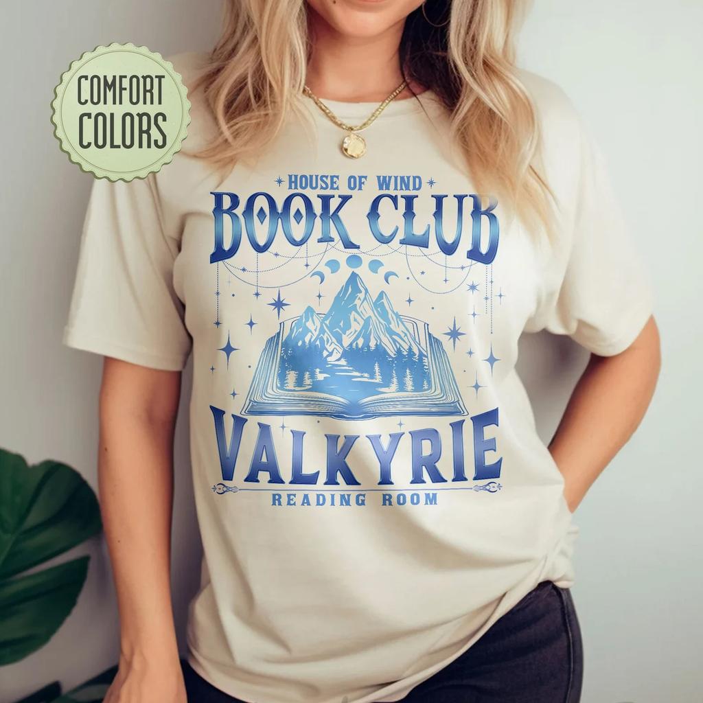 Retro House Of Wind Book Club Apparel Unisex Tee Night Court Throne Of Glass Acotar Book Club Shirt Fantasy Y2K Top Streetwear