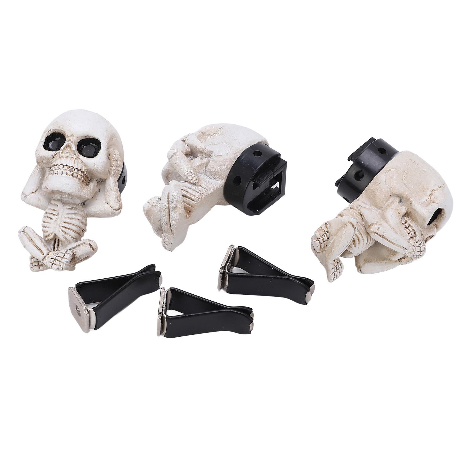 Car Air Freshener Skull Head Design Resin Material Easy Installation Sturdy Durable Car Smell Air Freshener