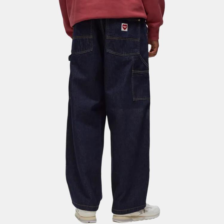 Carhartt WIP SS23 Double Knee Pant Casual Loose Long Denim Pants Men Pants Blue I032106-01-02