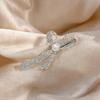 Fashionable Crystal Bowknot Hairpins Shiny Fine Rhinestone Metal Hair Clips Woman'S Decorative Hair Accessories