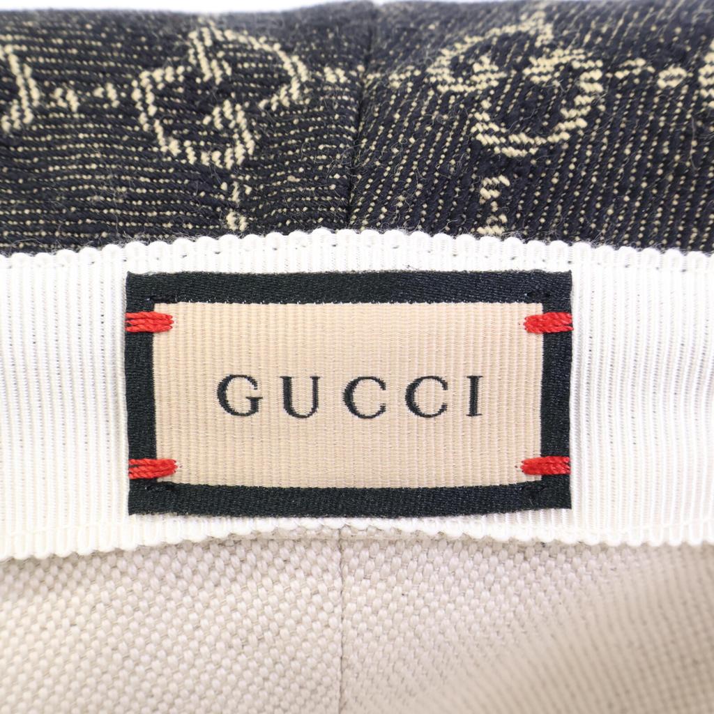 GUCCI [Brand new/Made in Japan] 576371 3HAF8 GG Denim Bucket Hat hat M 22.8" Black seriesUsed