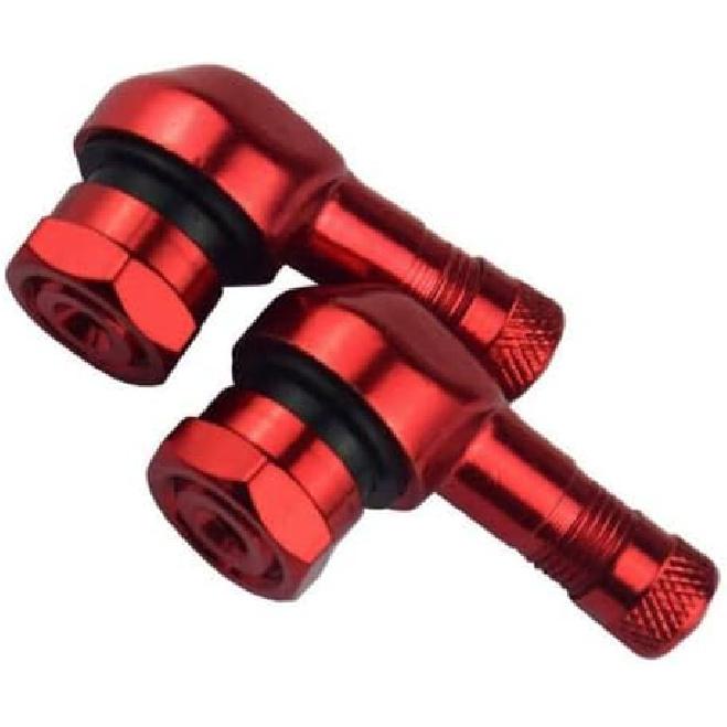 2 Motorcycle parts CNC Aluminum 11.3 Millimeter Tire Valve Stem 90 Bevel Angle(Blue)