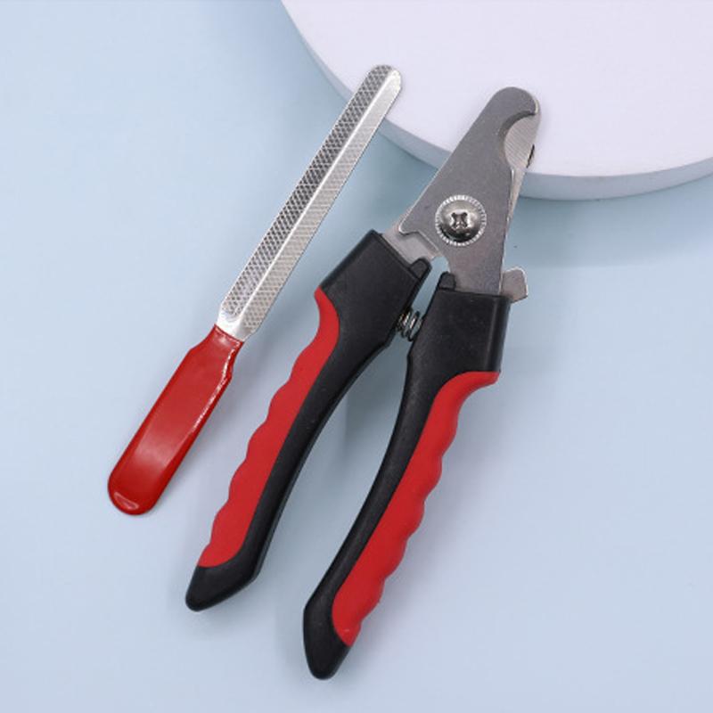 Pet Straight Handle Stainless Steel Nail Scissors Dog and Cat Pet Nail Clipper Cleaning Tool Pet Nail Clipper Set