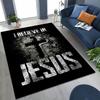New Pray Jesus Rug for Bedroom Living Room Sofa Home Doormat Decor, Large Kids Play Non-slip Floor Mat