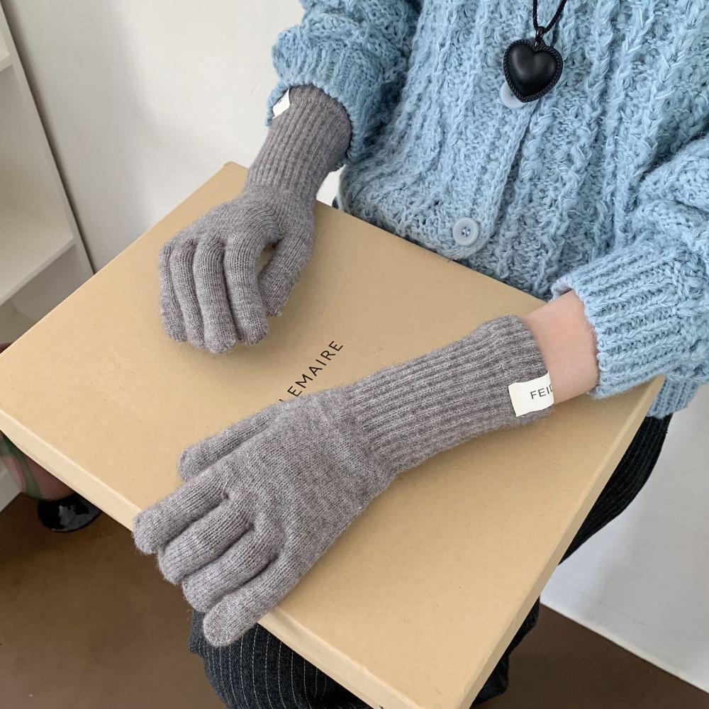 Candy Colors Women Winter Warm Gloves Elasticity Warm Riding Gloves Men and Women