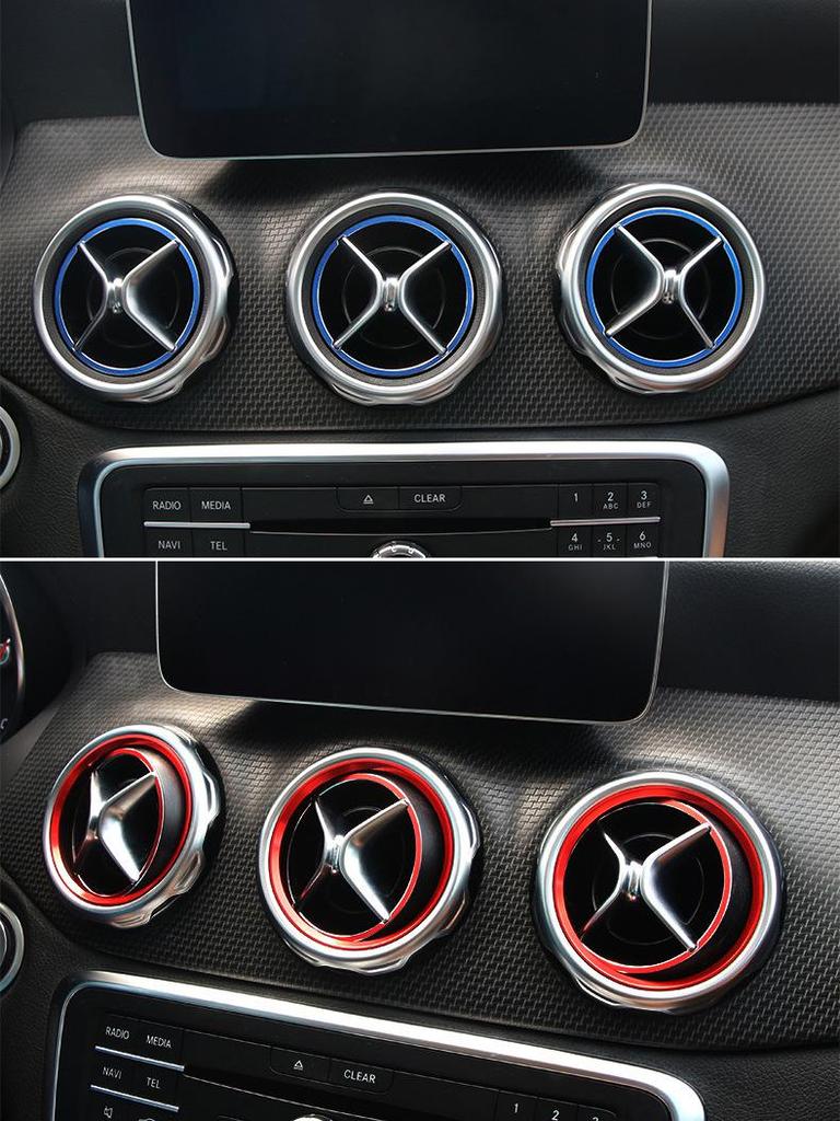Dekorativní kroužek výdechu vzduchu pro Mercedes-Benz třídy C, GLC, GLA, CLA, A, B