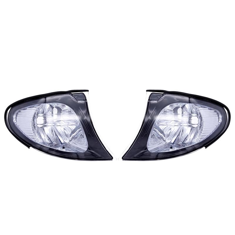 1/2 Stücke Auto LED Eckmarkierungsleuchte Standlicht Gehäuse Blinker Lampenabdeckung Für BMW 3er E46 4DR 318i 320i 325i 330i 2002-2005
