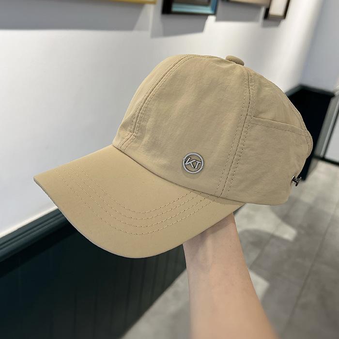 Quick-dry baseball cap for women, summer fashion sun-protective hat, can be tied with a high ponytail, baseball cap, sports sun hat, and an open-top h