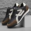 Fashion Fashion Leather Sneakers Men Casual Walking Trainers Breathable Comfortable Sports Shoes Lace-up Male Treking Footwear Trainers