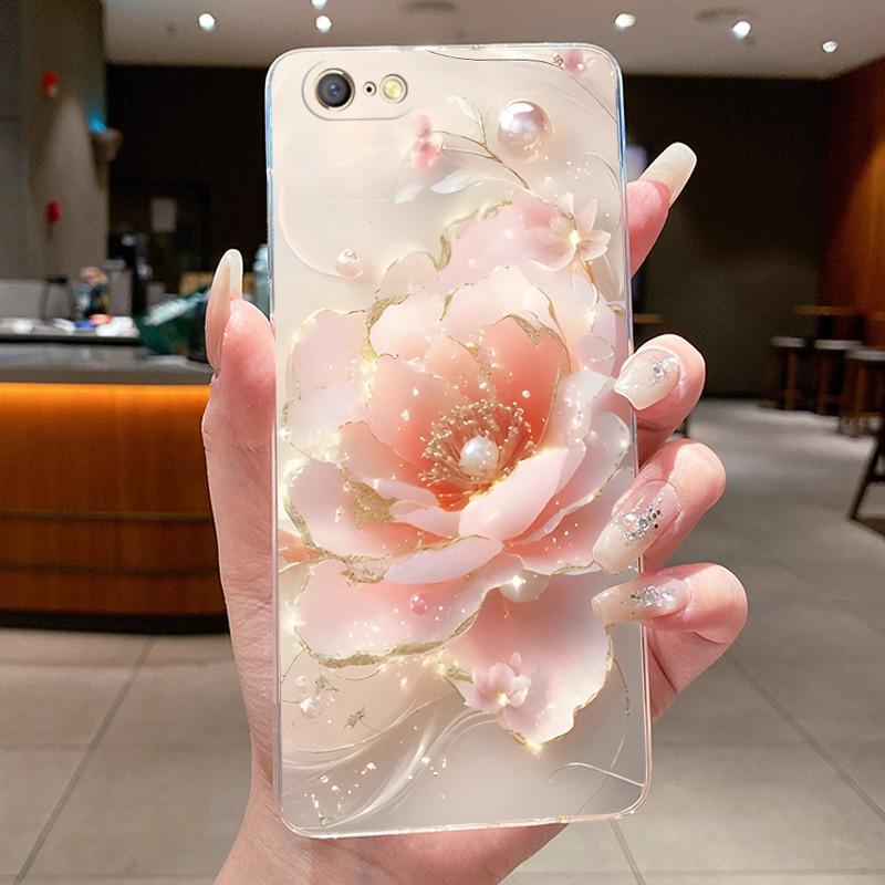 For Oppo A71 A71k CPH1717 Back Cover Oppo A71 2018 CPH1801 Case Luxury Fashion Butterfly Flowers Clear Soft Silicone Phone Case
