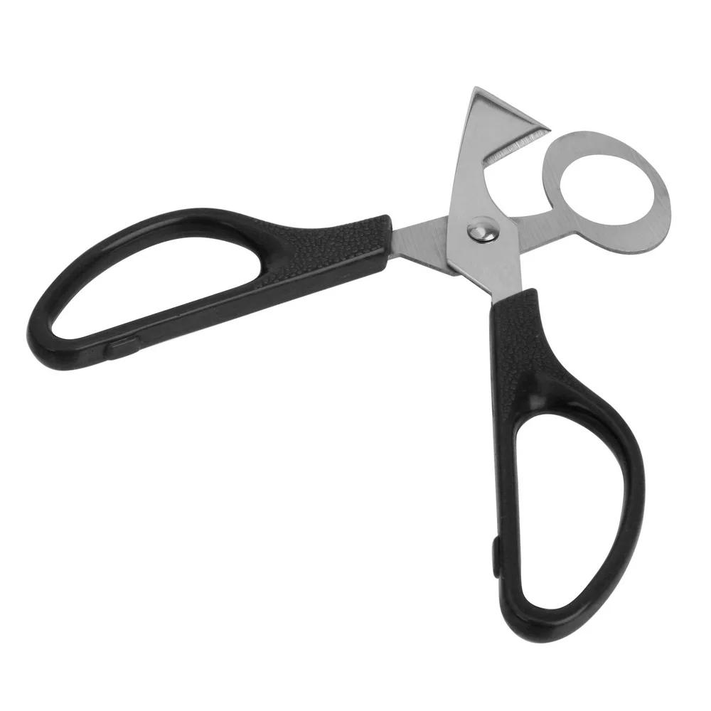 

1PC Multi functional cigar cutter Quail Eggshell Scissors Eggshell separator Stainless steel egg slicer Kitchen tools чёрный