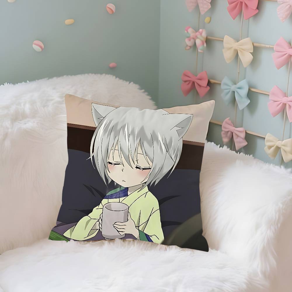 Cute T-Tomoe-S Kawaii Throw Pillow Covers Pattern Cushion Cover Suitable For Sofa Bedroom Car Pillow Cover