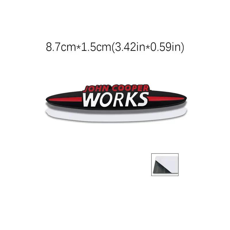 Pegatina de coche de letras originales JOHN COOPER WORKS para MINI JCW calcomanía decorativa tridimensional con logo para parrilla delantera de carrocería modificada
