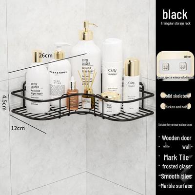 LIEI No-Drill Wall-Mounted Bathroom Corner Shelf