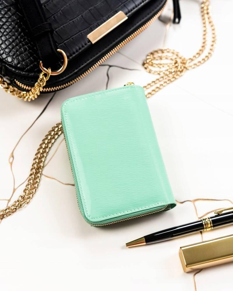 Women's Leather Wallet In Vertical Orientation with Snap Closure - Lorenti