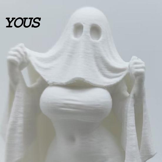 Female Ghost Halloween Decor 3D Printed Bride Statue Ornament, Figure Sculpture with Detailed Headscarf Decoration Stable Base, Decorative Minimalist