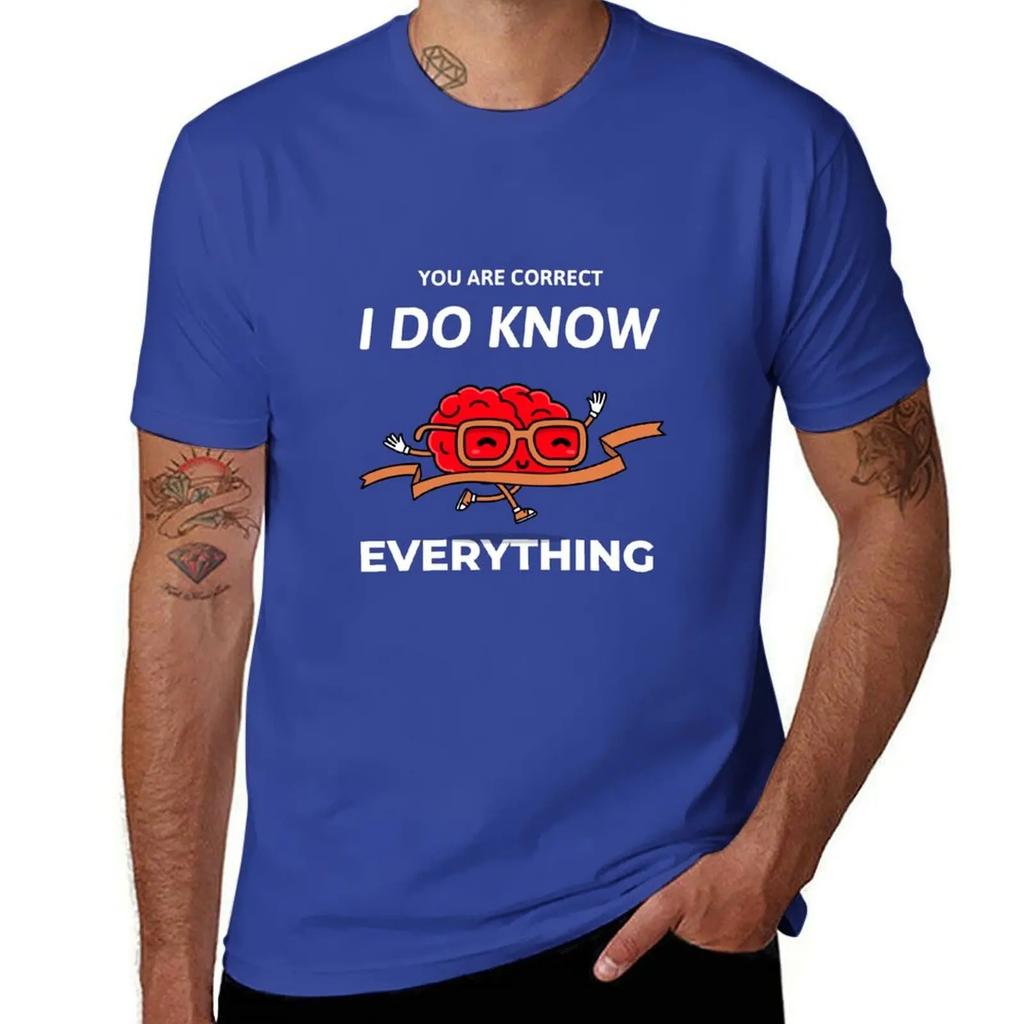Funny T Shirt  YES I KNOW EVERTHING TShirt plain sublime designer t shirt men