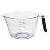 Universal 8 Cup Clear Plastic Batter Mixing Bowl Black Handle