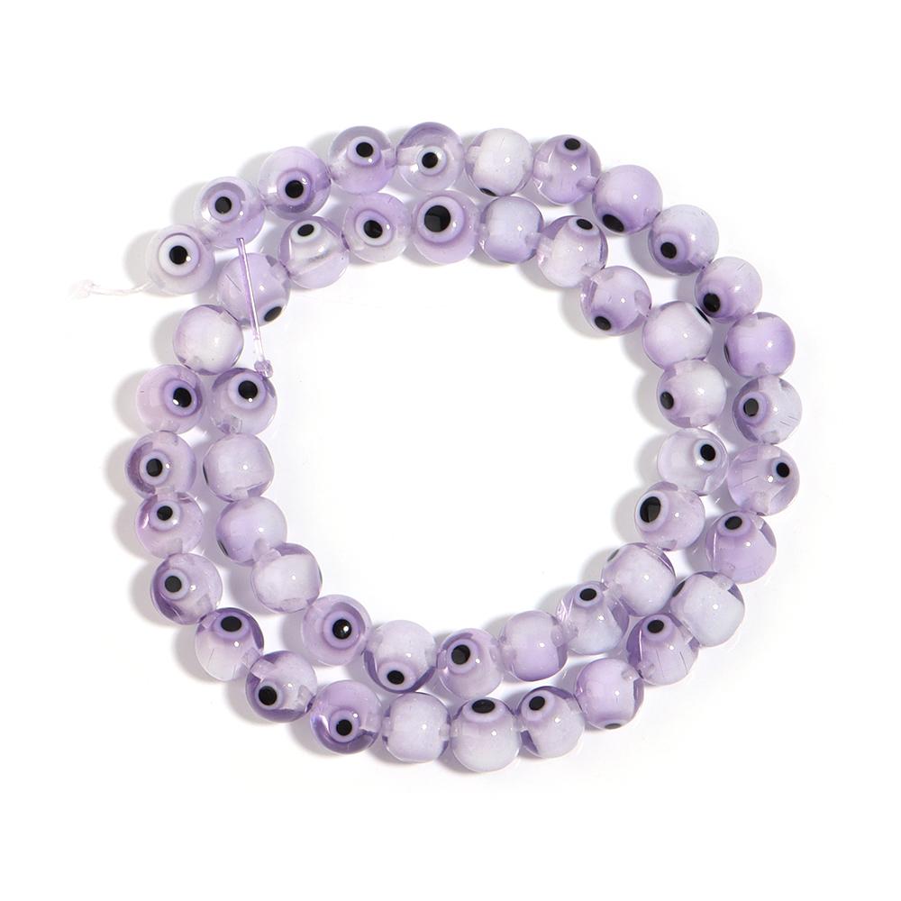 1 Strand Colorful Lampwork Beads Evil Eyes Round Loose Spacer Glass Beads For DIY Bracelet Necklace Jewelry Findings 4 6 8 10mm