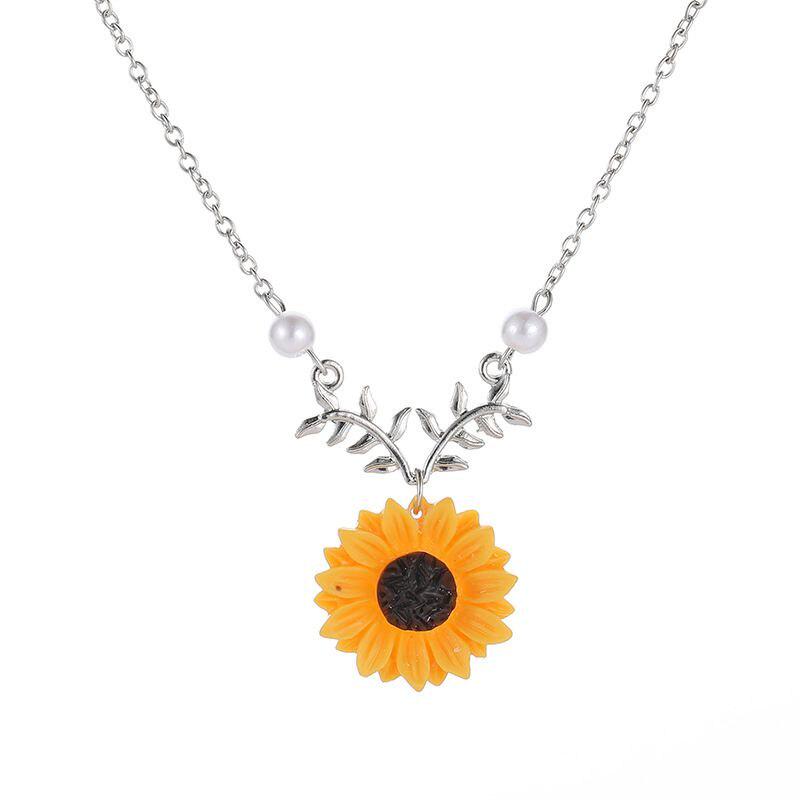 Women Decorated Sun Necklace Temperament Sunflower Pendant At Affordable S Free Real Reviews With Photos Joom - Sunflower Pendant Necklace