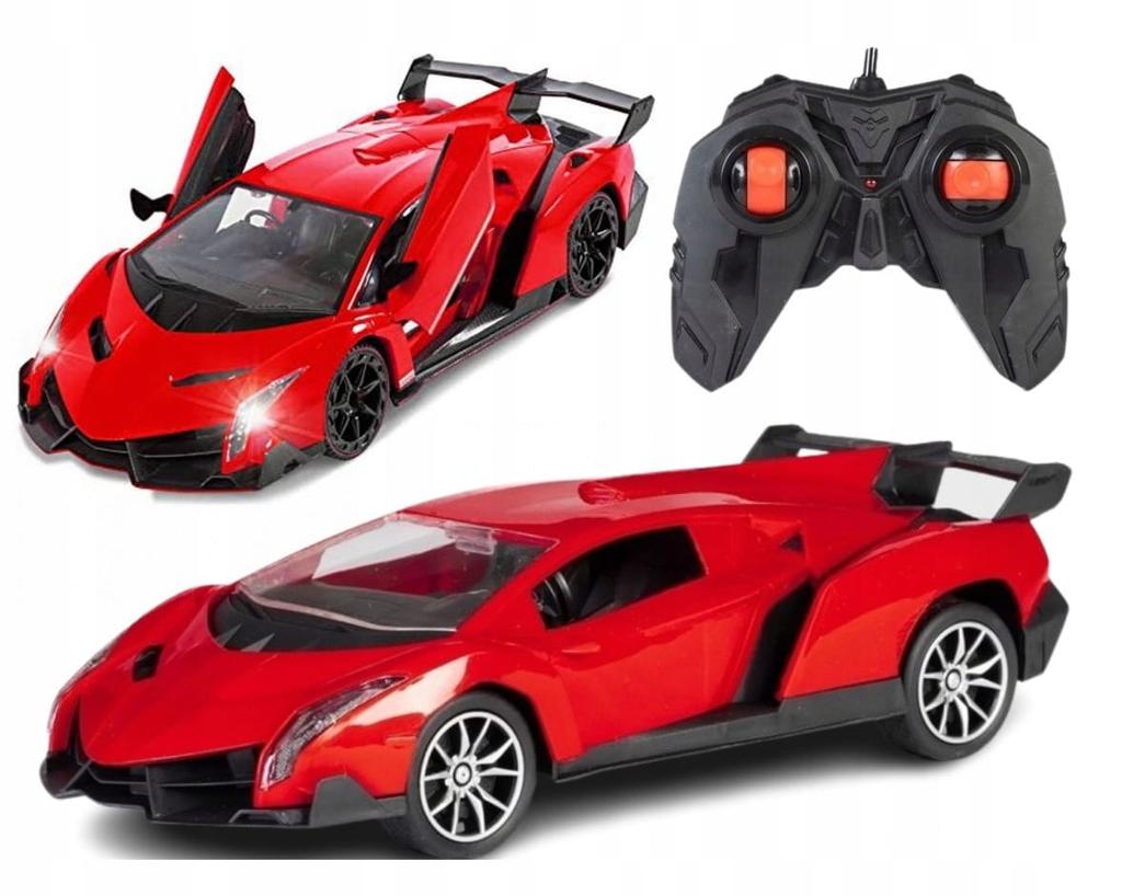 Samochód Zdalnie Sterowany Auto Wyścigowe RC+Pilot Otwierane Drzwi Na Sterowanie