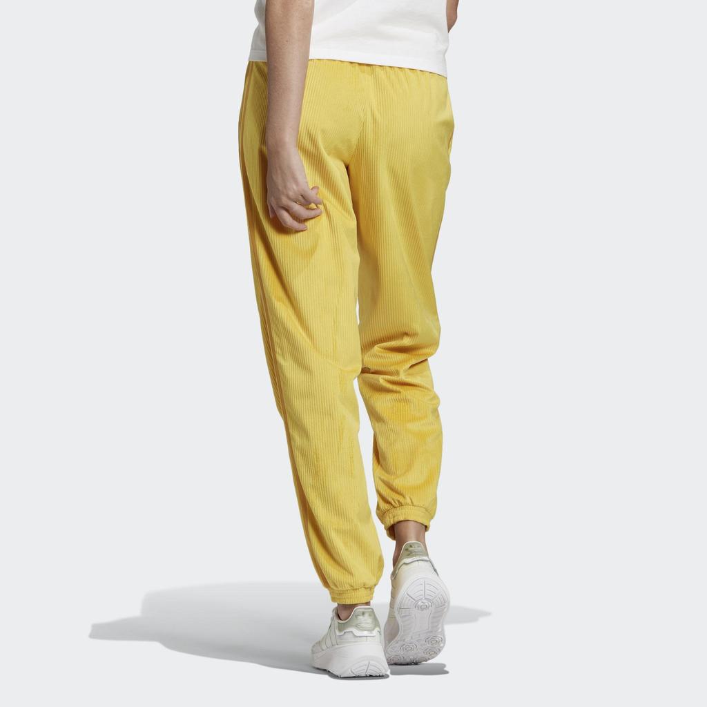 adidas Originals Women's Corduroy 3-Stripes Joggers Yellow GU0805