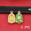 Tibetan Thangka Gold Necklace: Non-fading, Waterproof GAU Box Pendant, Multi-size Options