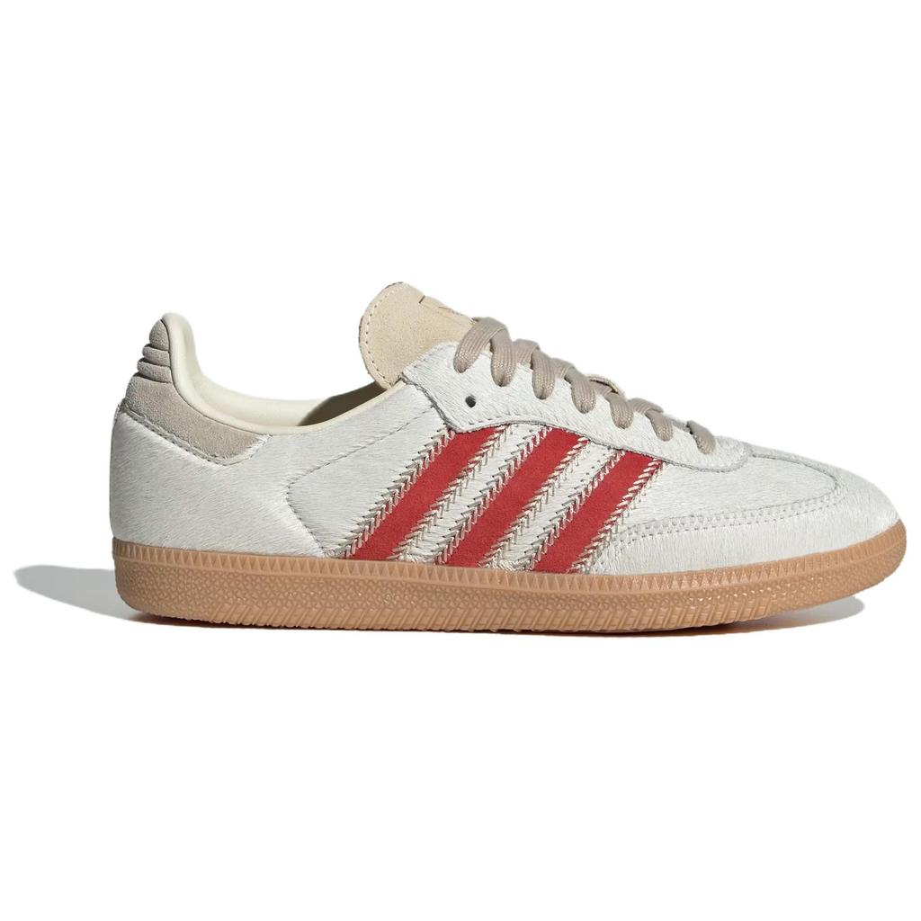 Adidas Samba OG Pony Hair Pack - Wonder Beige Better Scarlet Women Sneakers Cream Cream-White JS3935
