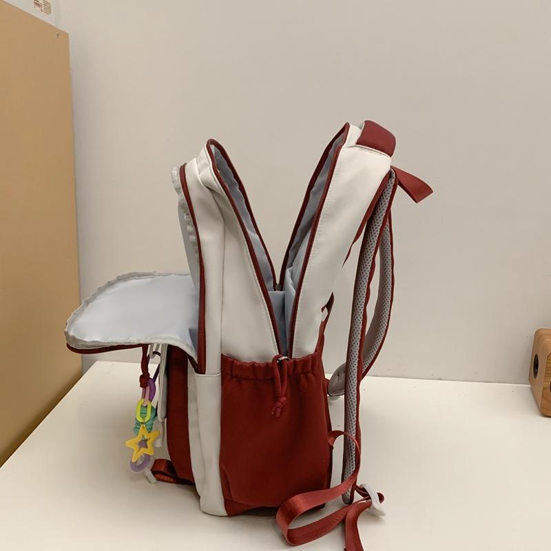 Рюкзак с цветными блоками большой вместимости — фото 15