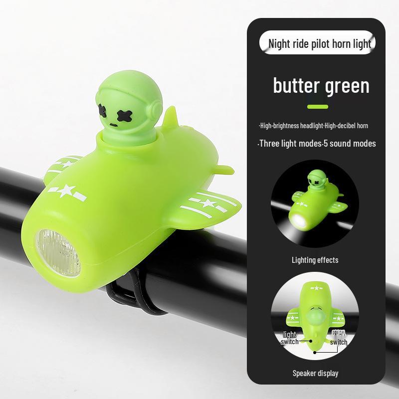 High Brightness Front Bike Light & Horn for Children's Night Riding