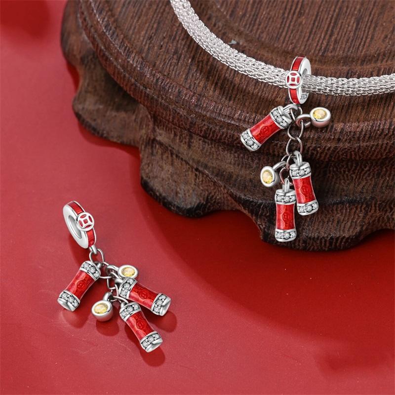 New In Charm Copper Lucky God Of Wealth Charms Beads Fit 3Mm Original Bracelet Necklace Women Diy Fine Jewelry Gift