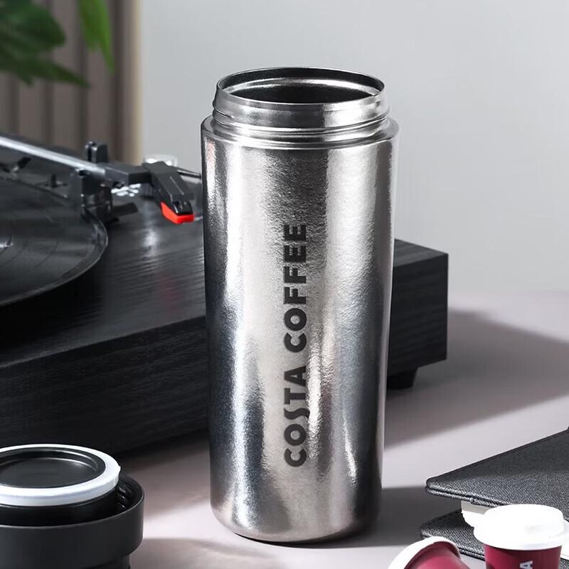 COSTA Urban Silver Pure Titanium Insulated Coffee Cup 480ml