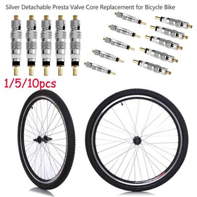 Fahrrad Ersatz Presta Ventilkern Silber Abnehmbar Französische Luftpumpe Fahrrad Reifen