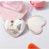 Mini Cute Love Makeup Mirror Party Gift Portable 5.5x6.5cm Pocket Mirror Kawaii Heart-shaped Mirror for Ladies Princesses Party