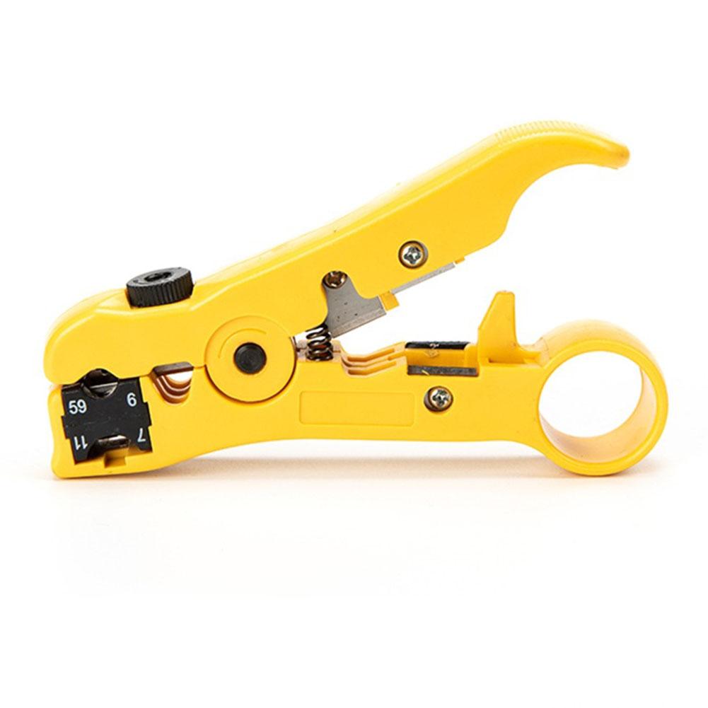 Multi-functional Cutter Striper Automatic Cable Wire Stripper Electric Stripping Tools for UTP STP RG59 RG6 RG7 RG11
