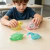 Dinosaur Shape Squeeze Toy Glitter Soft Pinch Toy for Stress Relief