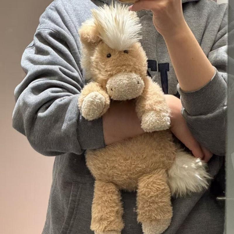 New Horse Near Canterneigh Pony Plush Lovely Doll Kawaii Animal Accompany Toy Soft Pillow Gift Kids Big Children