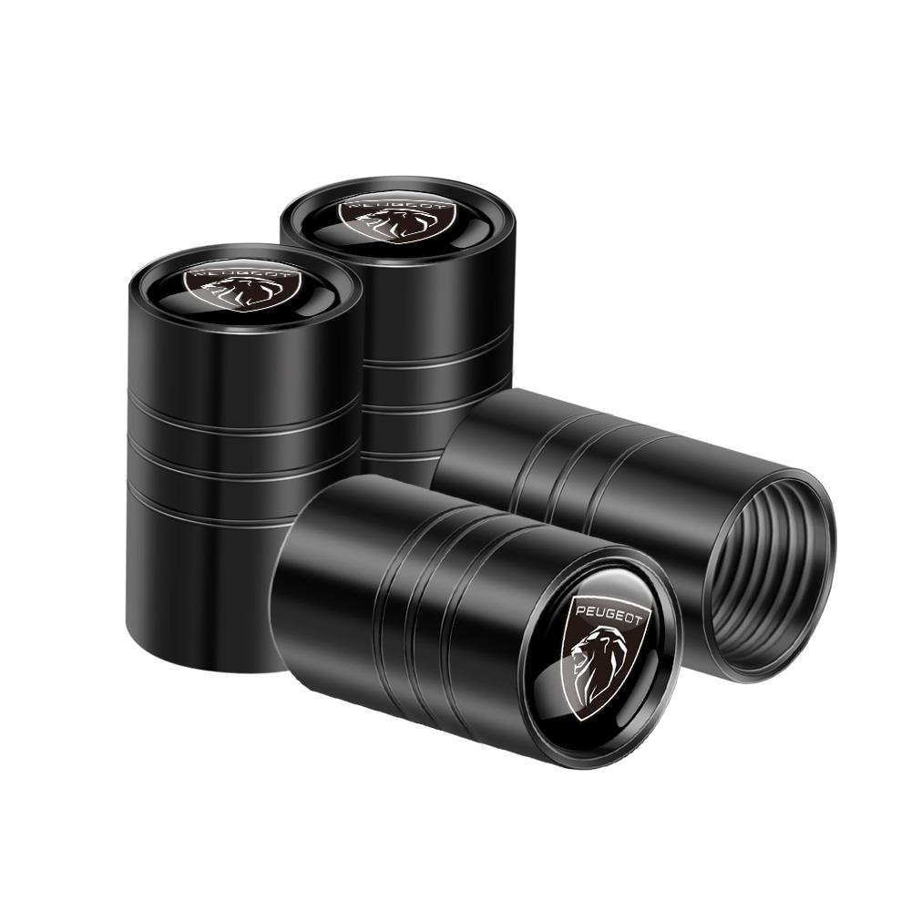 4pcs/set Metal Styling Car Wheel Tire Valve Air Stem Cap Covers For Peugeot 408 4008 308 3008 Rifter 508 5008 2008 208 30 RCZ