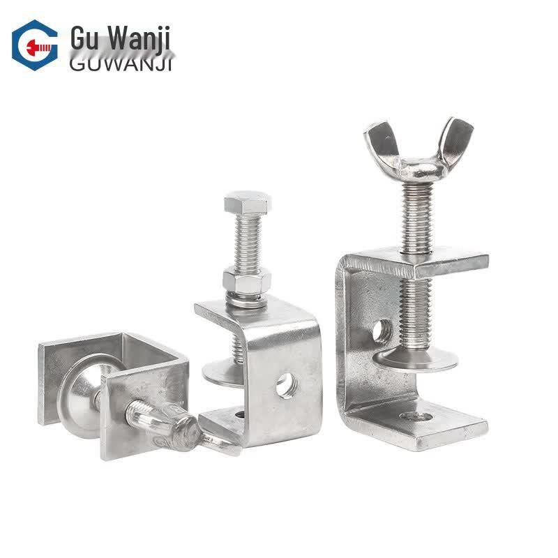 LISM Galvanized U/C Shape Butterfly Pipe Clamp