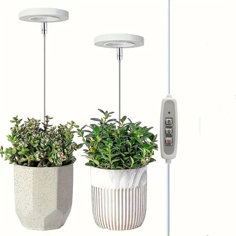 1/2/3/4pcs Growth Light Full Spectrum LED Plant Light Indoor Growth Light 3/9/12H Automatic Timer Brightness Height Adjustable