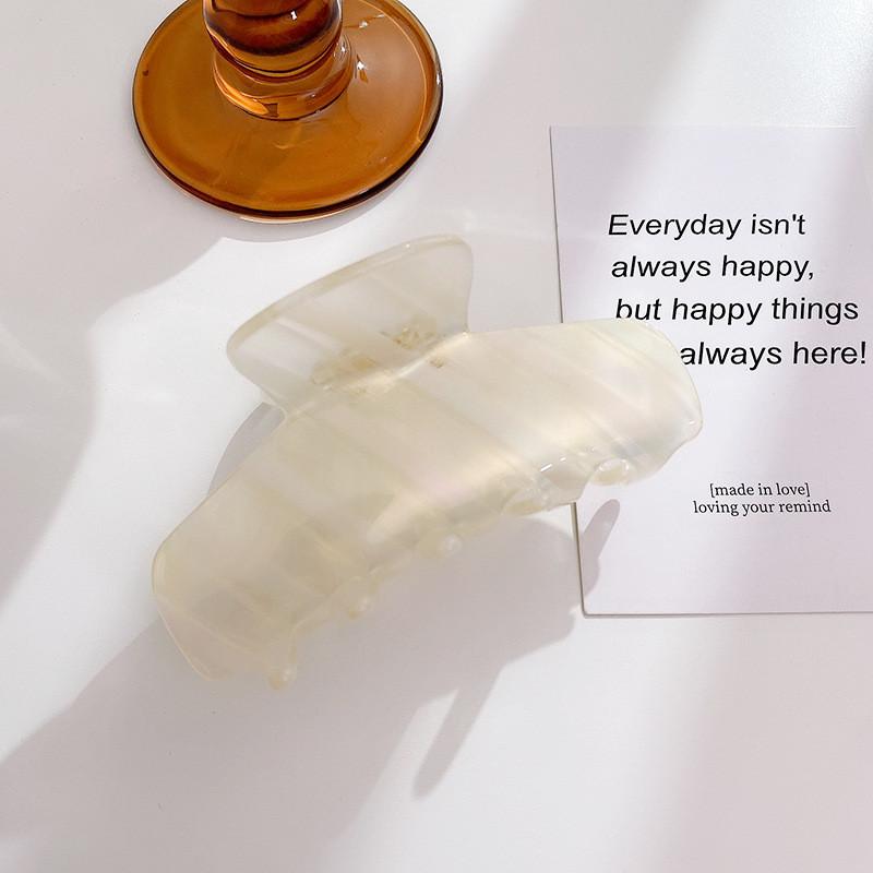 Stilvoller gestreifter Haarklammer-Clip aus Acetat für mühelose und schicke Frisuren für Frauen