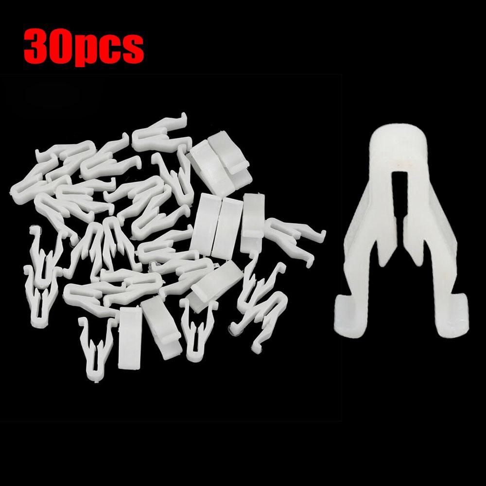 30pcs White Plastic Nylon Switch Bezel Clip For Toyota Lexus CT200h GS350 GS450h