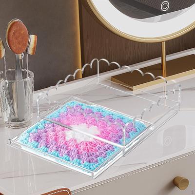 Acrylic Scallop Tray Jewelry Display Holder Storage Organizer for Art