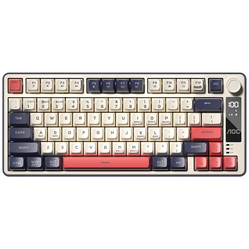 AOC GK300 Tri-Mode RGB Mechanical Feel Keyboard