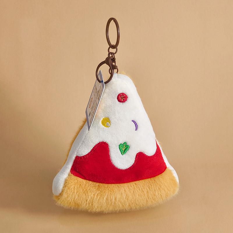 Hamburg Cute Fries Plush Doll Key Chain With Food Shapes For Collecting Gifts