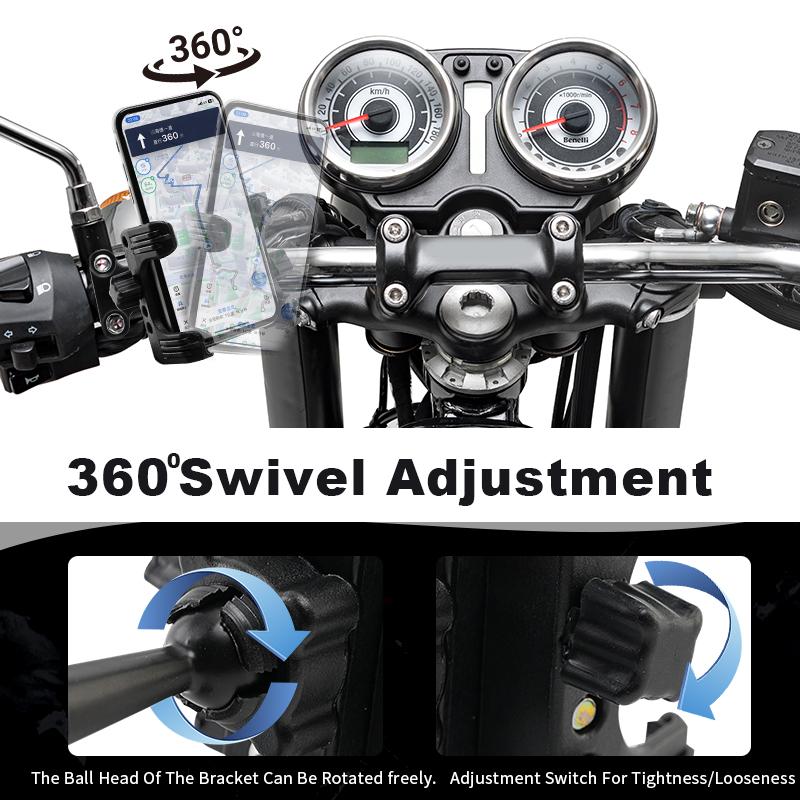 Adjustable Motorcycle Riding Bracket Handlebar Phone Navigation Holder Stand Mount For Harley Sportster XL Dyna Softail Touring