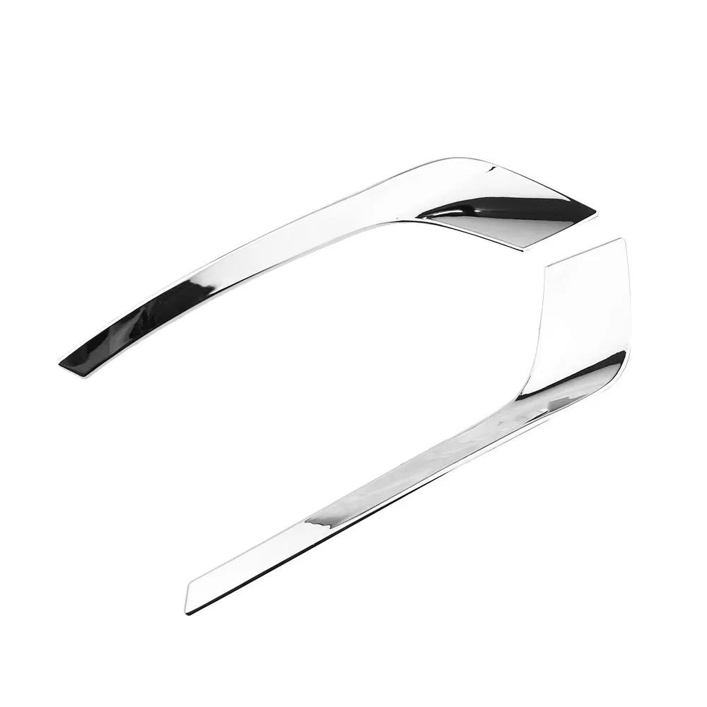 

For Jeep Compass 2017 2018 2019 2020 Rear Fog Light Cover Tail Fog Lamp 2Pcs Decoration Sticker Trim Car Styling Accessories срібний