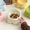 Cute Ceramic Cat Food and Water Bowl - Prevents Black Chin, Easy Drinking, Anti-Spill Design for Cats & Dogs