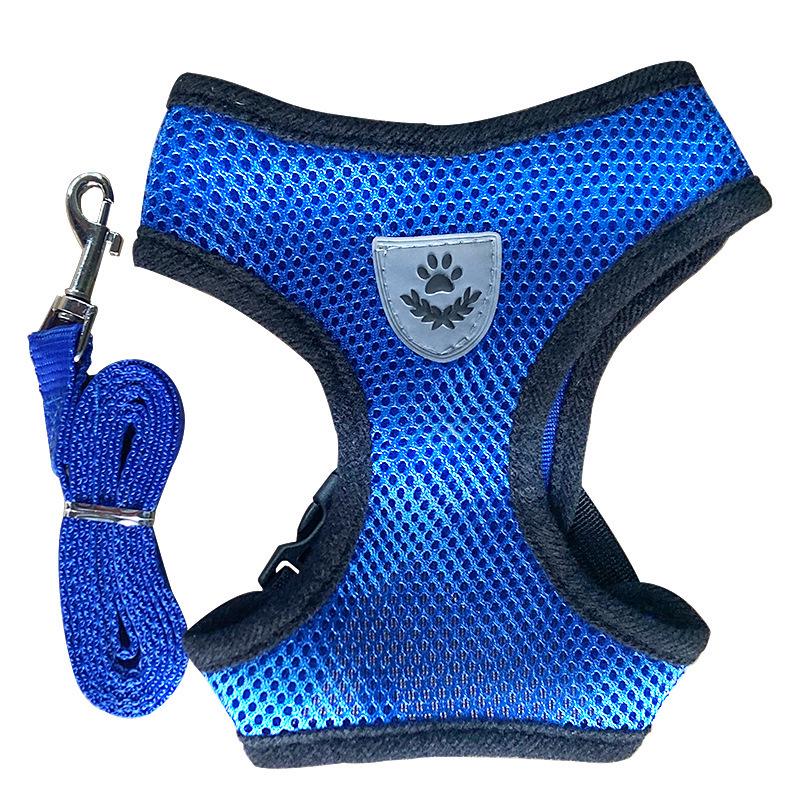 Breathable Dog Harness and Leash Set for Outdoor Walking