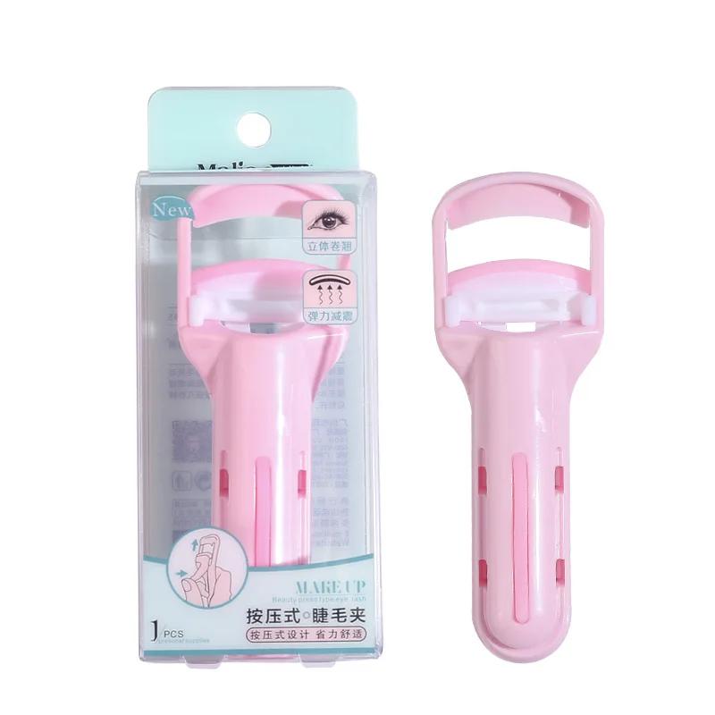 

Щипцы для завивки ресниц прессового типа Завивка и стойкий макияж без век Портативные щипцы для завивки ресниц Инструменты для макияжа Расческа для завивки ресниц розовый